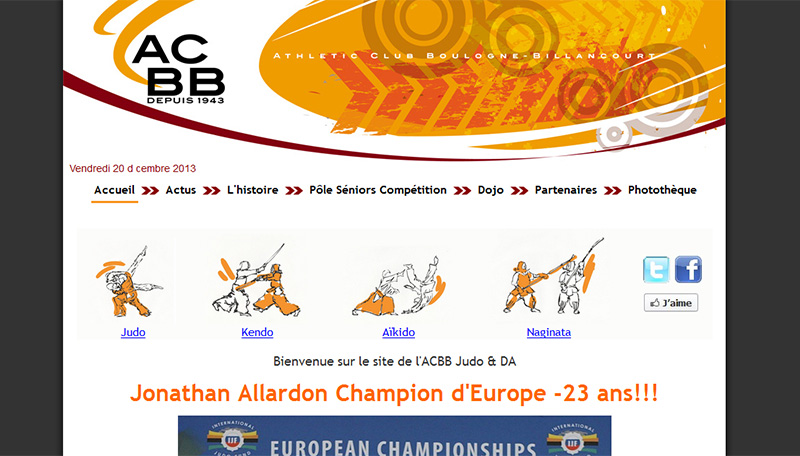 Migration Joomla ACCB Judo