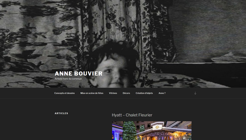Création du site web d'Anne Bouvier