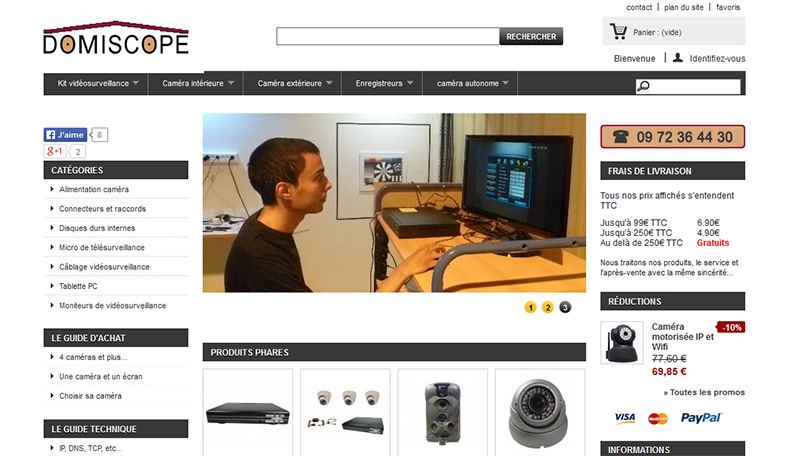 Migration Prestashop Domiscope
